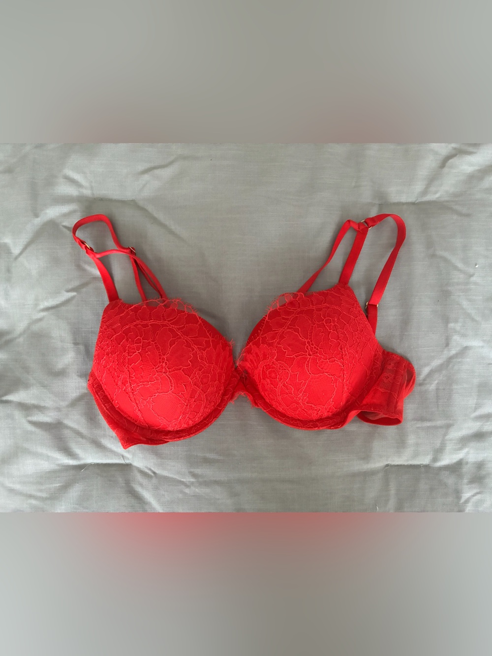 Victoria’s Secret Red Lace Very Sexy Push-Up Bra